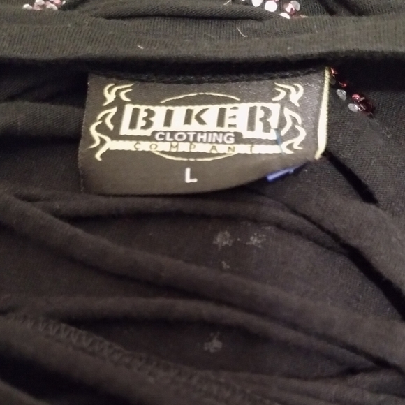 Bike Week South Dakota Spider Rhinestone Bling Long Sleeve Size L - Picture 5 of 5